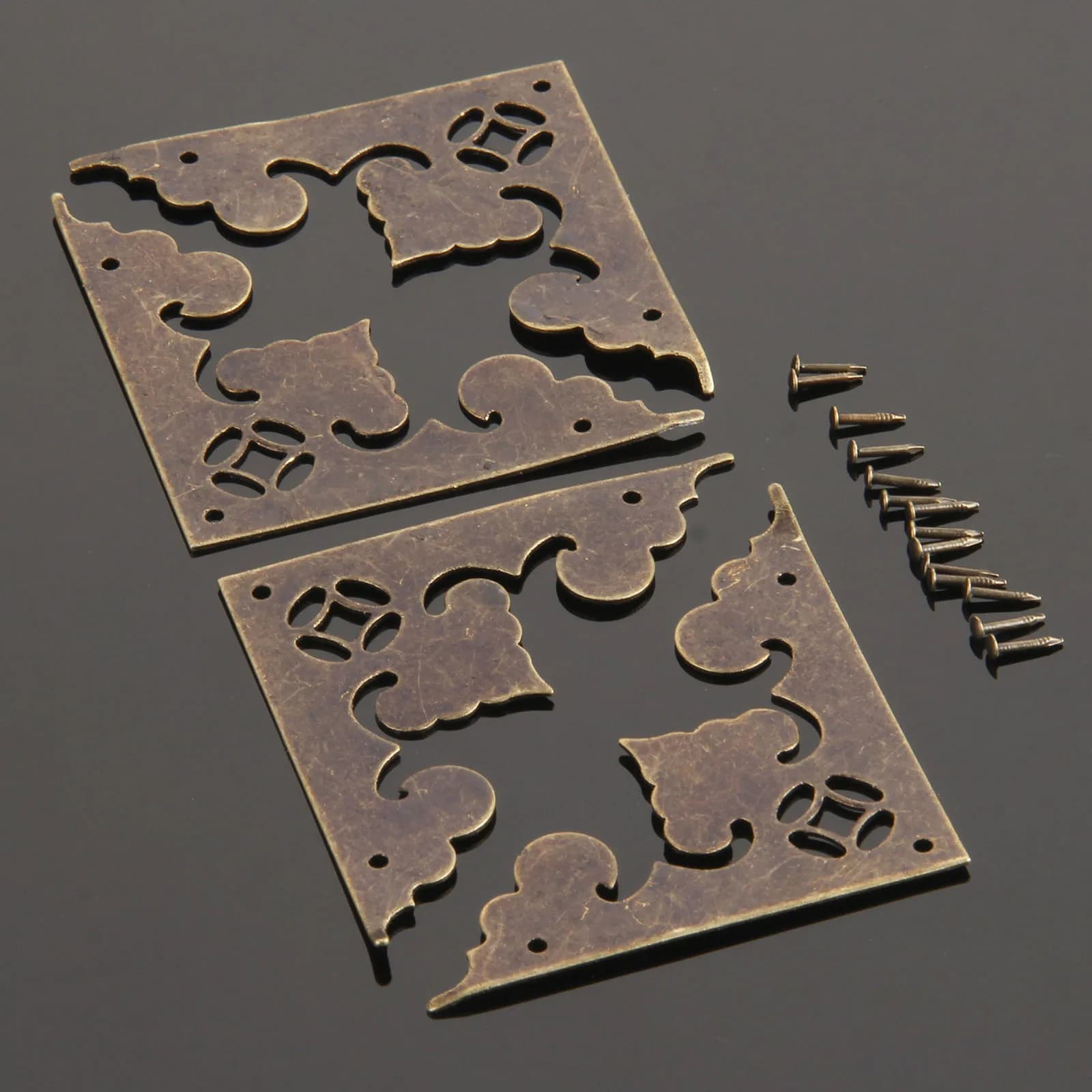 4 pezzi protezioni angolari Decorative 58mm piedi decorativi copertura protettiva angolare gamba per staffa angolare mobili