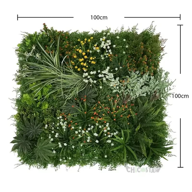 Factory Wholesale Fake Plant Hedge Artificial Plants Wall for Company or Shopping Mall Decoration
