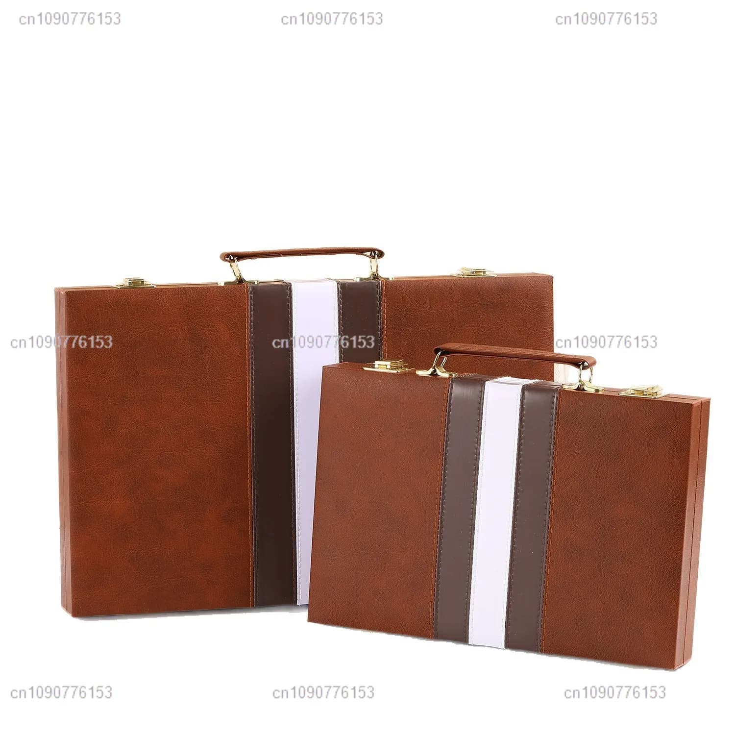 Backgammon Box Fifteen PU Leather Portable Dice Cup Set Storage Box Gift Box