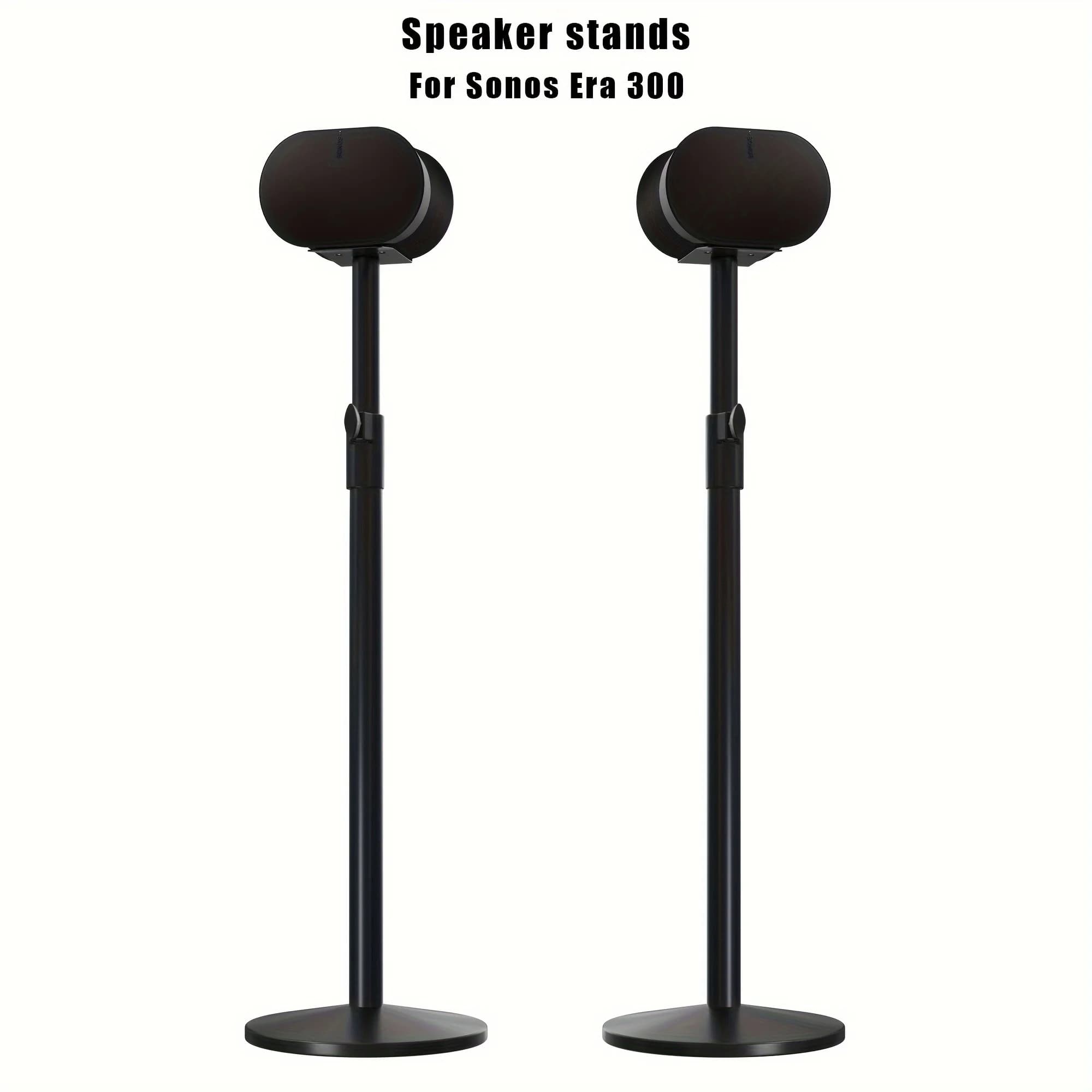 Per Sonos Era 300 supporto per altoparlanti wireless con altezza regolabile, supporto per base audio gestione della conservazione dei cavi, supporto da pavimento