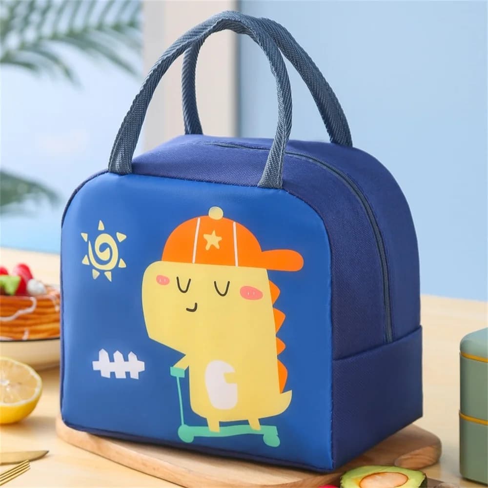 Borsa isolante Borsa per il pranzo del fumetto Borsa per il ghiaccio fresca per la scuola di picnic dei bambini