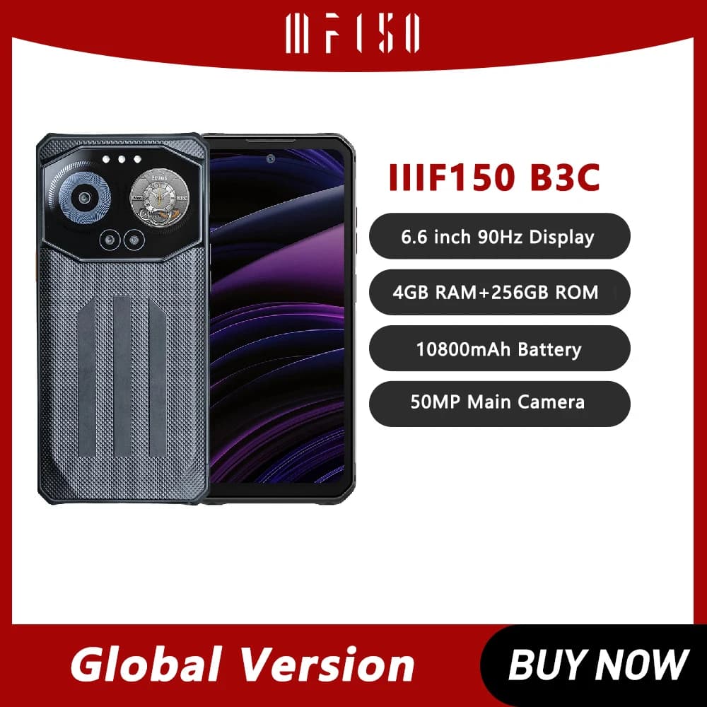 IIIF150 B3C Rugged Smartphone Dual Display 16GB 256GB 50MP Camera 10800mAh Android 14 Ultra-Thin Rugged Phone Global Version