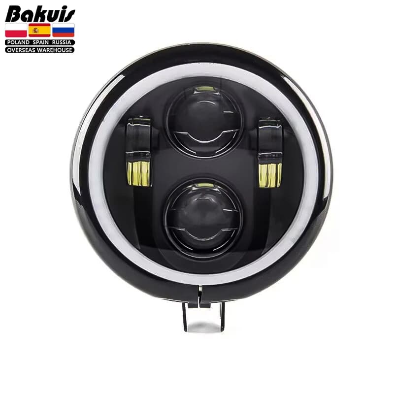 Kit benna faro e alloggiamento da 5.75 pollici per Harley Dyna Sportster XL1200 XL883 FXD Custom Choppers 5-3/4 "faro a LED