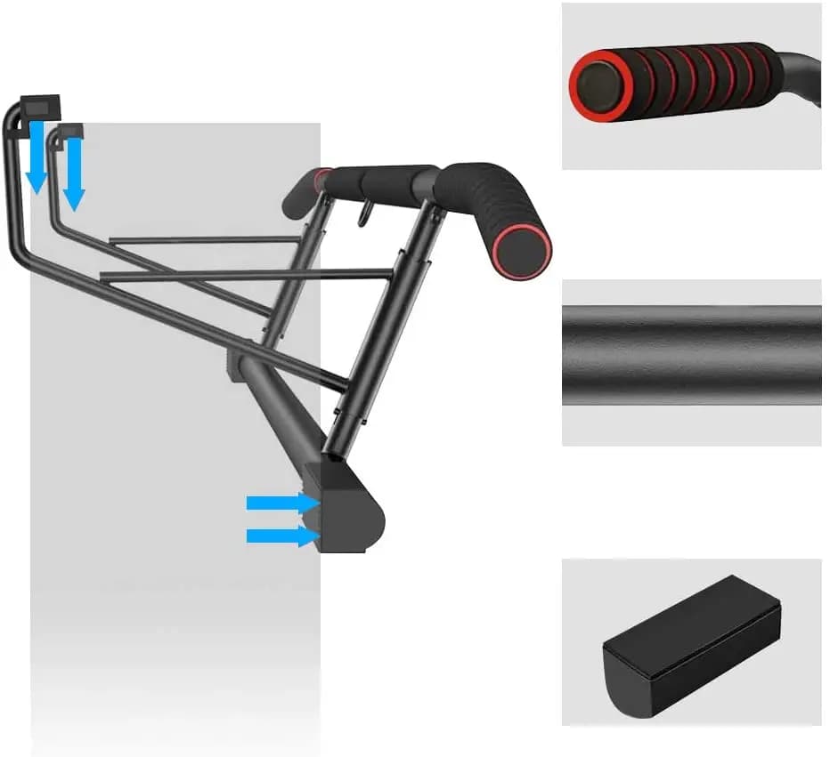Multifunctional Pull Up & Dip Bar Fitness Chin-Up Frame Trainer for Home Gym