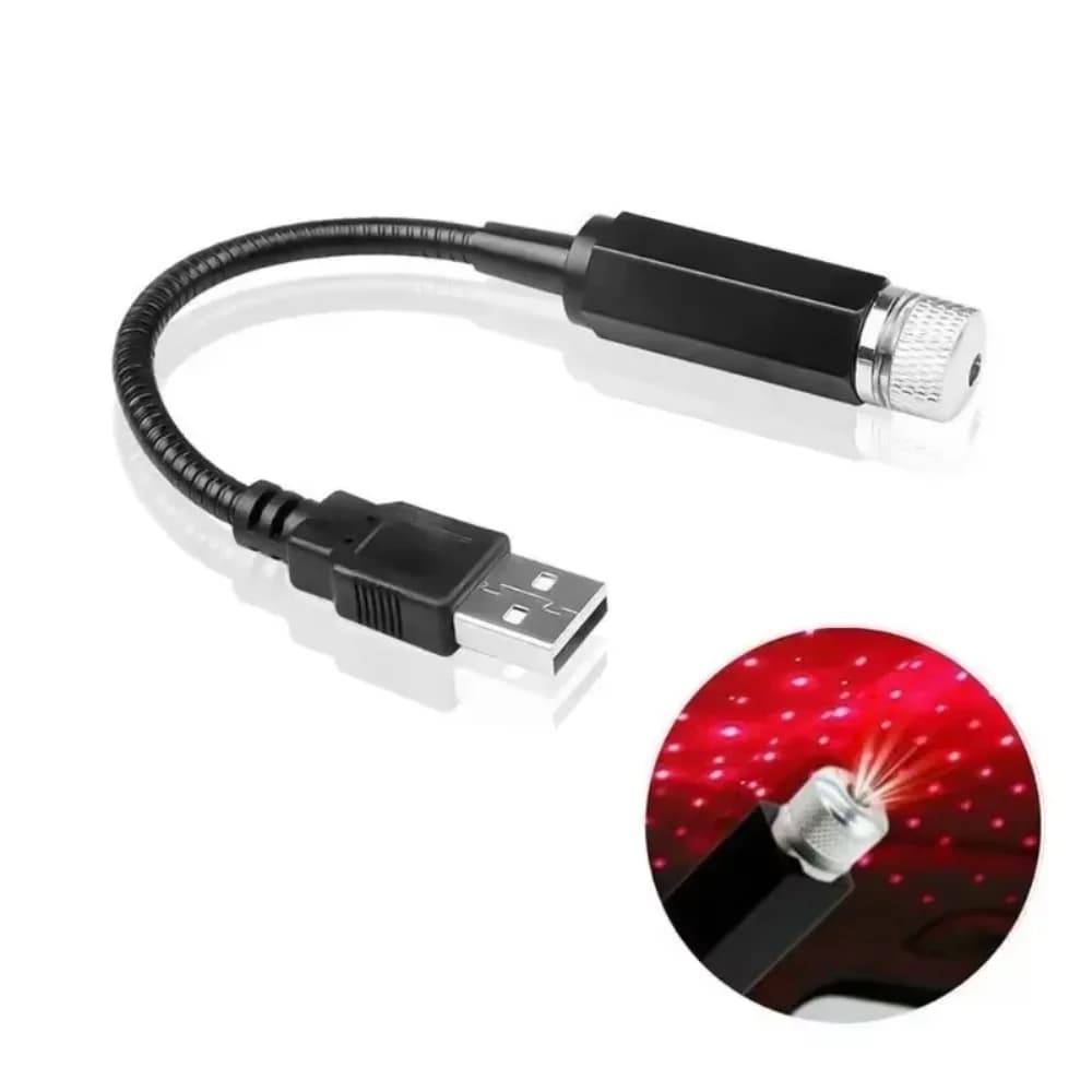 Mini LED LED per tetto auto, luce regolabile 360 ° Proiettore Luce Cielo stellato Effetto Laser Luce da palcoscenico Lampada Galaxy Soffitto della stanza