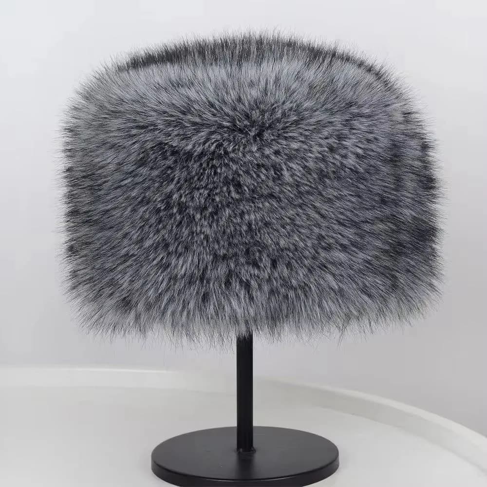 Nuovo cappello di pelliccia imitazione cappello mongolo donna caldo berretto da sci da neve protezione per le orecchie cappelli invernali cupola spessa cappello di pelliccia di volpe sintetica antivento