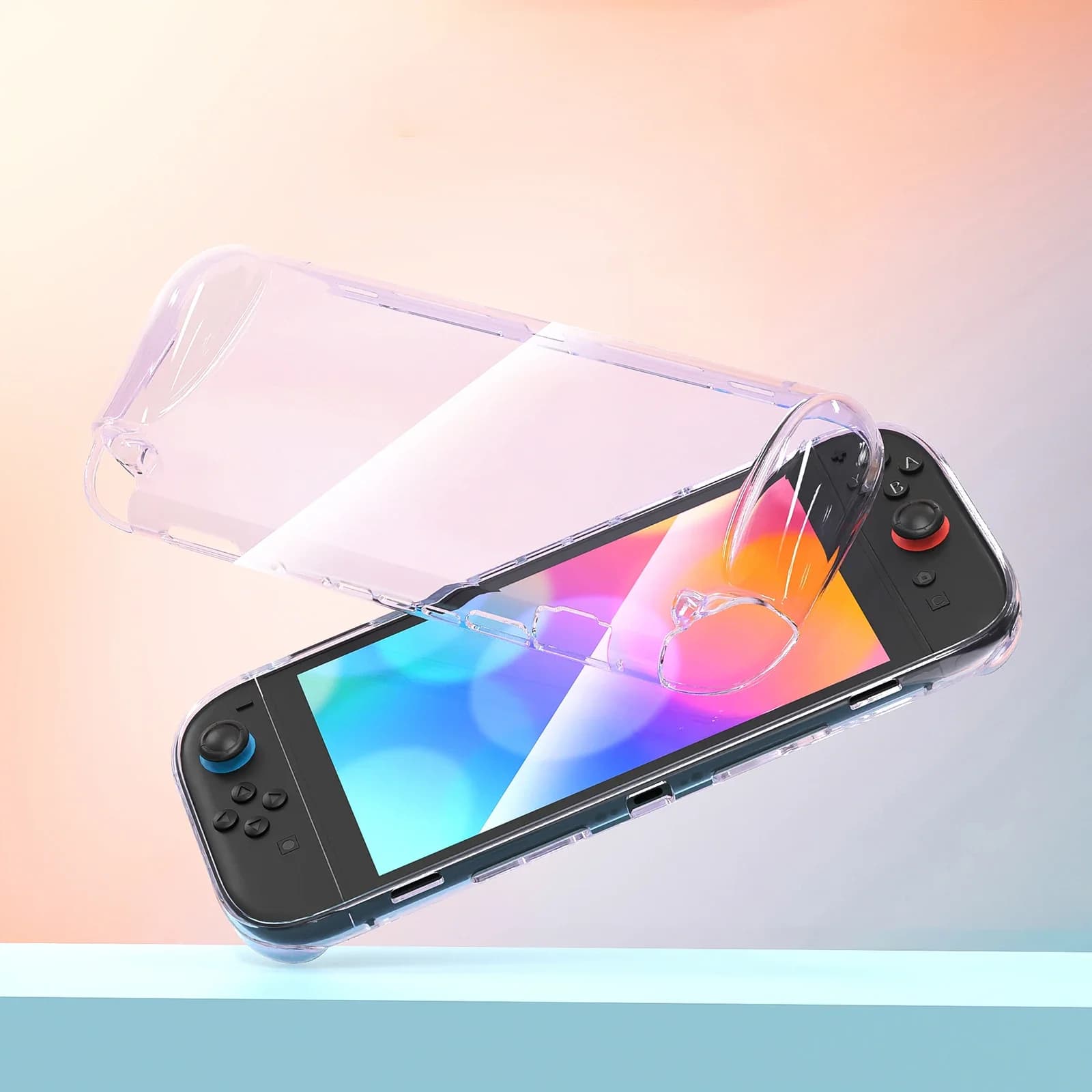 Clear TPU Case for Nintendo for Switch 2 Protective Sleeve Anti-fall Crystal Protector Case for Switch 2 Handheld Gaming Console