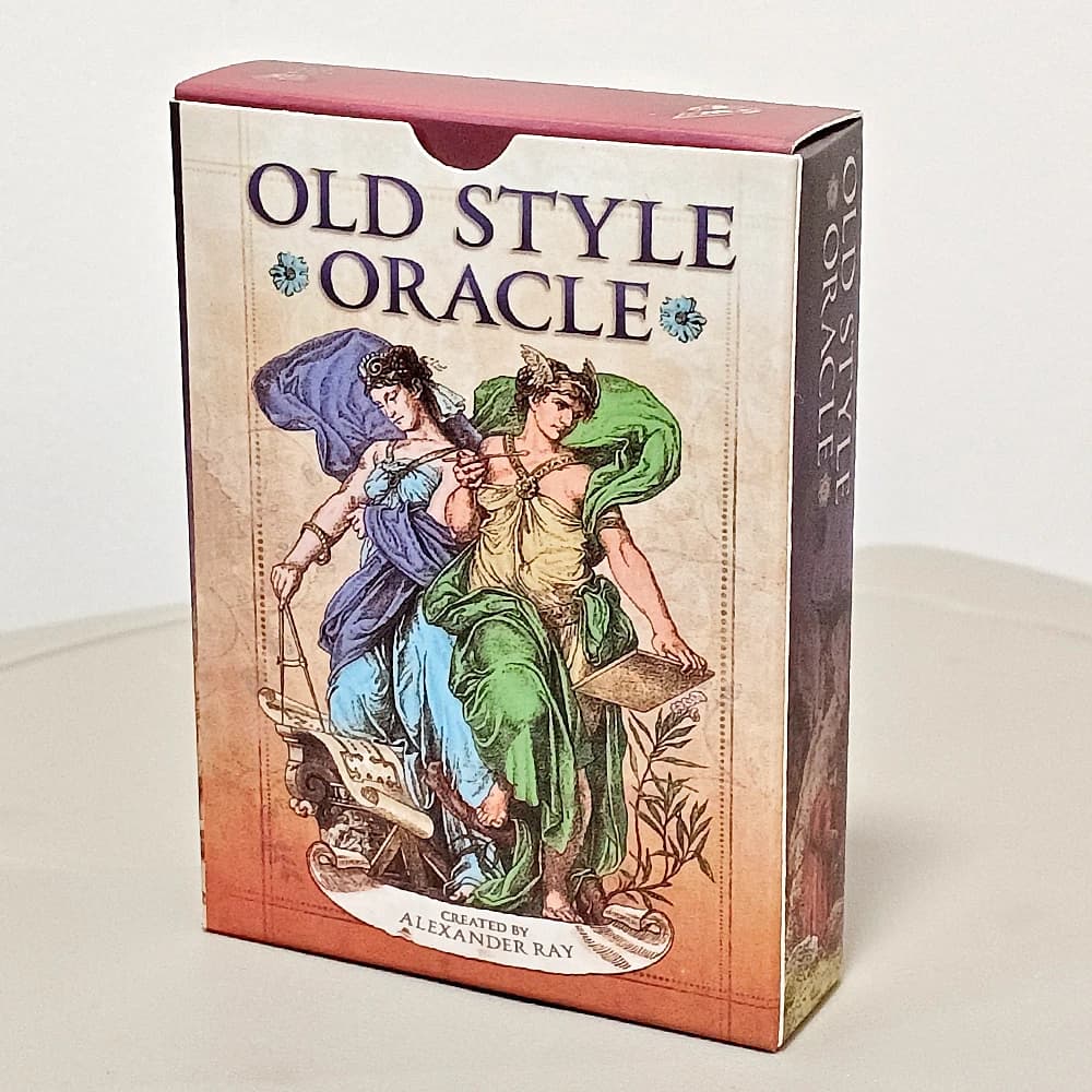 Mazzo Oracle vecchio stile 52 pezzi di carte ispirate ai incisioni di libri antiquariani su cartoncino doppio goffrato 350GSM 10,5 * 7,5 cm