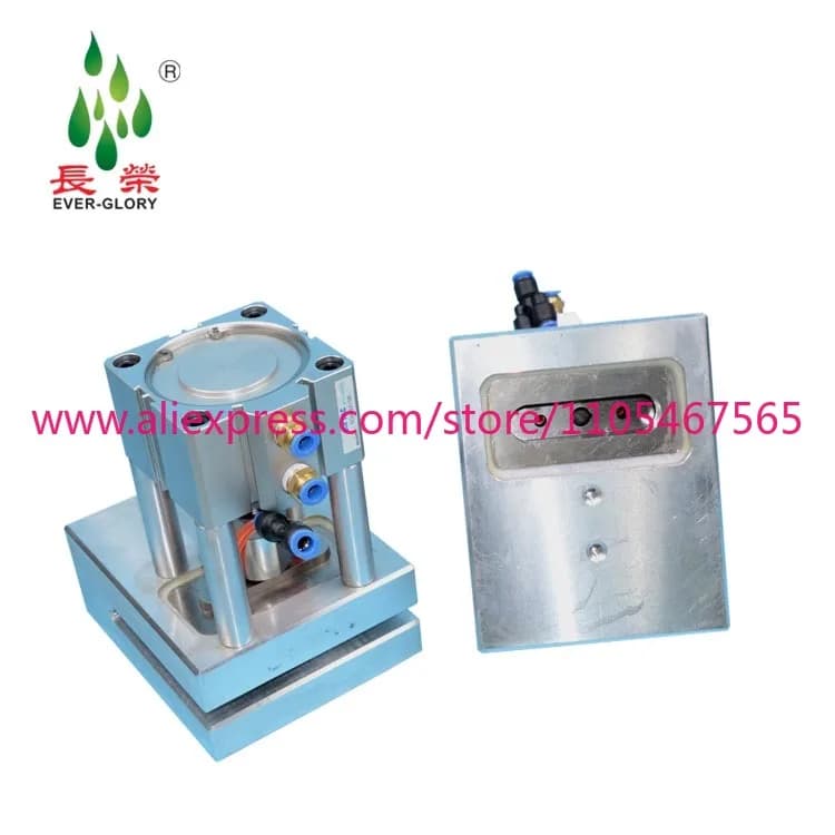 Macchina Automatica Pneumatica per la Produzione di Sacchetti Non Tessuti, Punzonatrice con Punzone a D 80x20mm