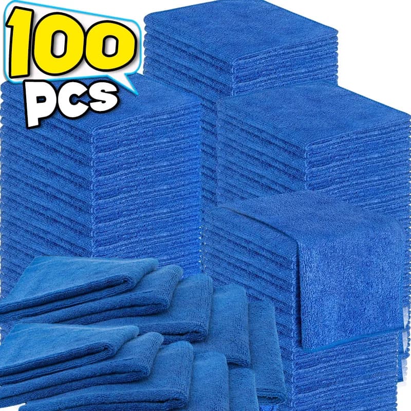 1/100pcs Asciugamani in microfibra Lavaggio auto Asciugatura Panno Asciugamano Panni per la pulizia della casa Auto Dettagli Panno per lucidatura Strumenti per la pulizia della casa