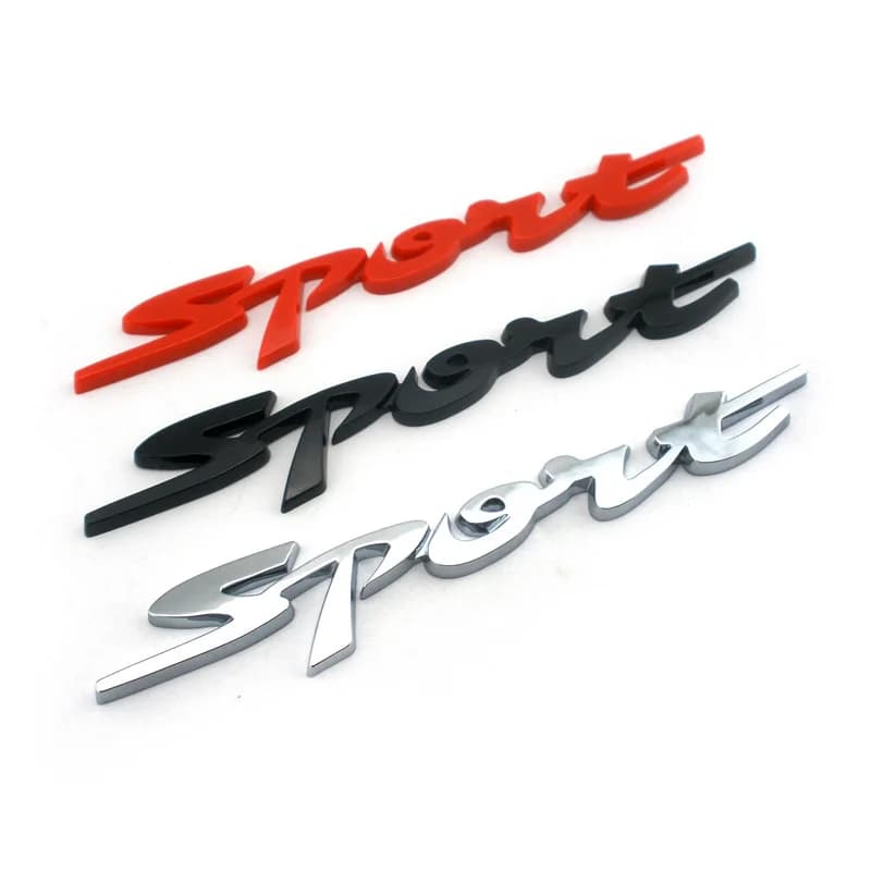 3D sport Premium Auto Lato Parafango Baule Posteriore Emblema Distintivo Decalcomanie Adesivo Per ford Chevrolet Dodge Jeep Chrysler Buick