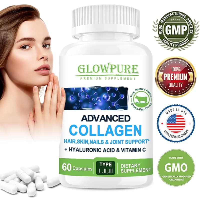 Multiplo Collagen Capsules for Women and Men, for Leather, Rugs, Antioxidant, Integrator for Articulations