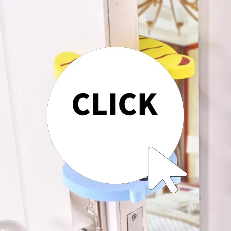Serrature per fermaporta in schiuma morbida sicura per dita di sicurezza da 5 pezzi per protezione dei bambini Serrature per armadietti di sicurezza a forma di EVA a forma di C Clip per porta