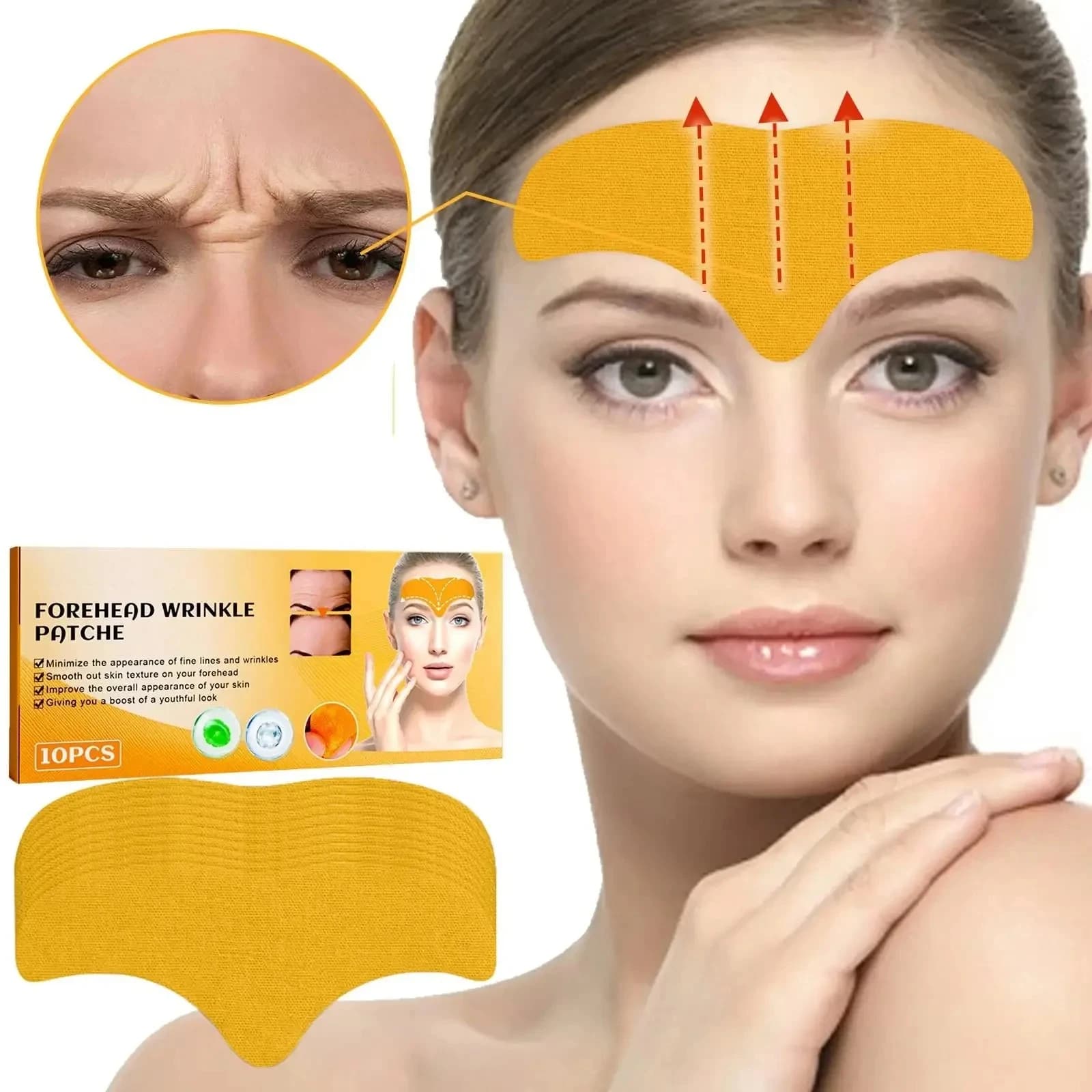 10 pcs/box Front Rugs Patch Scratch Front Rugs Gel Patch Hydrolyzed Collagen Satin Mask Skin Care Stickers