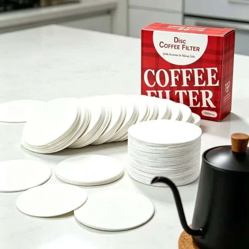 500/800pcs Coffee Filters, Round Coffee Filter Paper Disposable Replacement Coffees Tea Filters for Coffees and Espresso Makers
