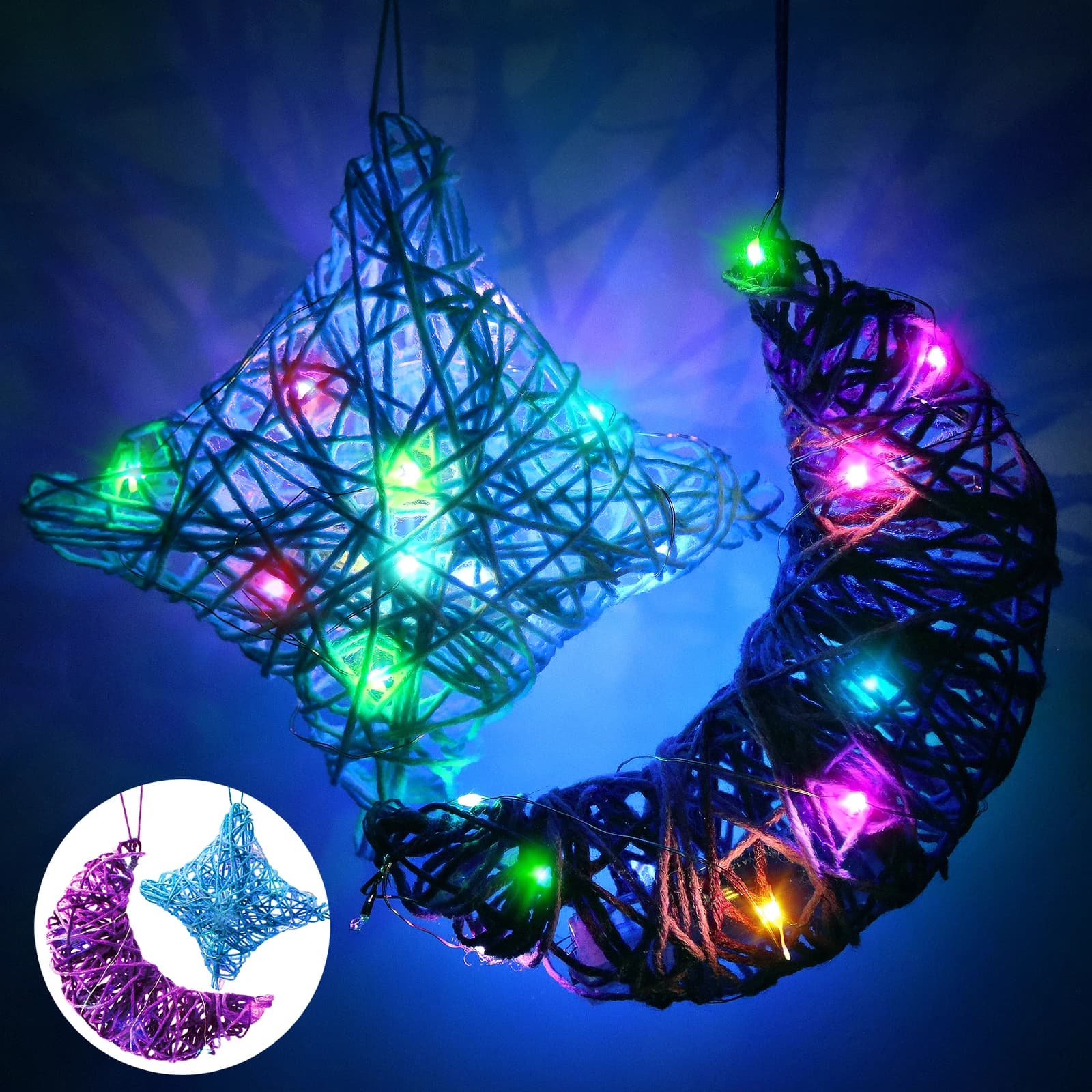 3D String Light Art Latern and Crafts Light Nail Kit Light DIY Crafting Decorazioni Forniture Kit Set per Bambini Bambini Ragazza Adu