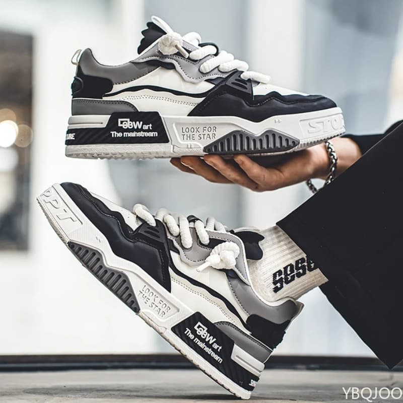 Scarpe basse casual da uomo primavera estate nuove versatili con suola spessa antiscivolo semplici e comode scarpe sportive da uomo alla moda