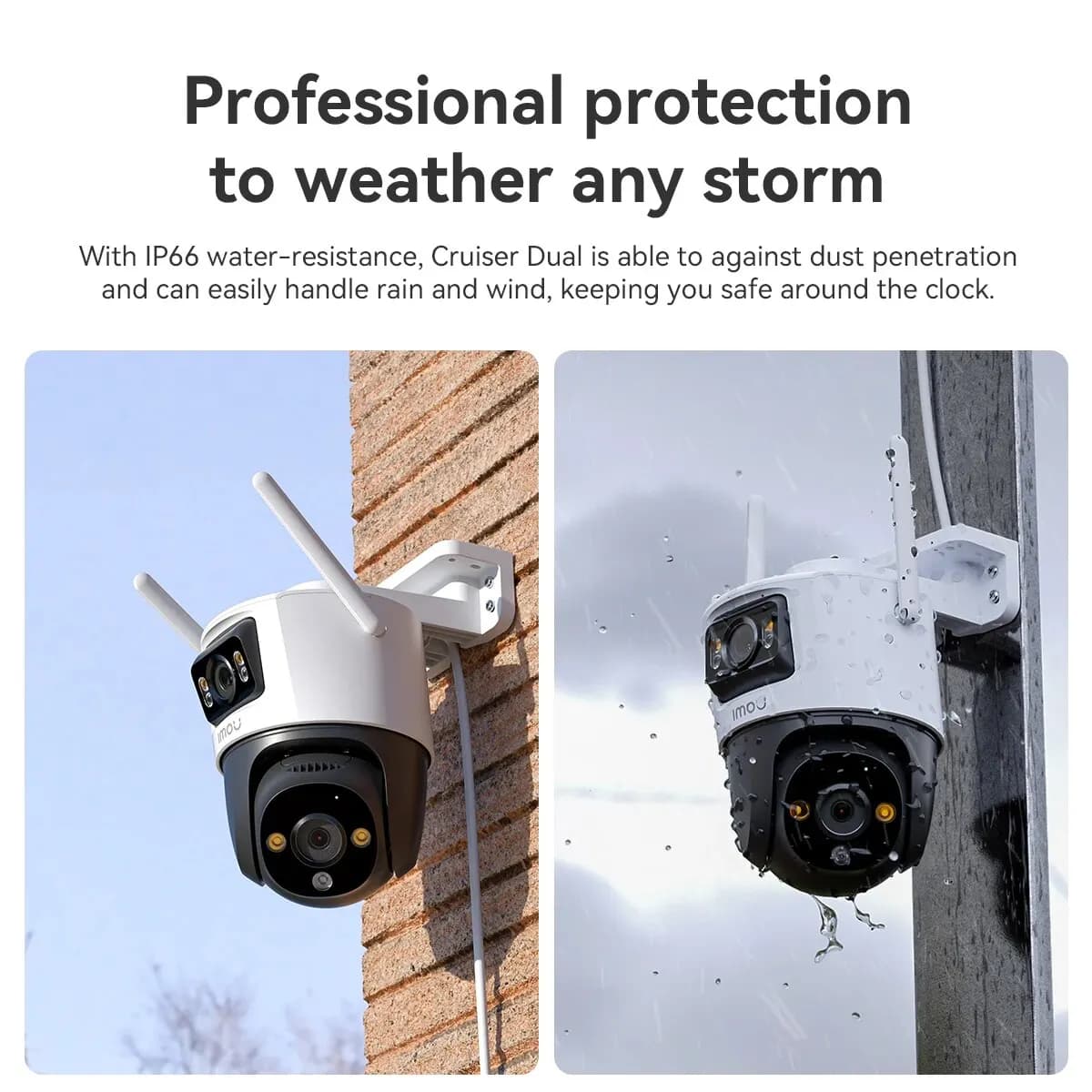 IMOU Outdoor PT Security Camera - 10MP Dual Lens, AI Human & Vehicle Detection, Home Surveillance IP Camera