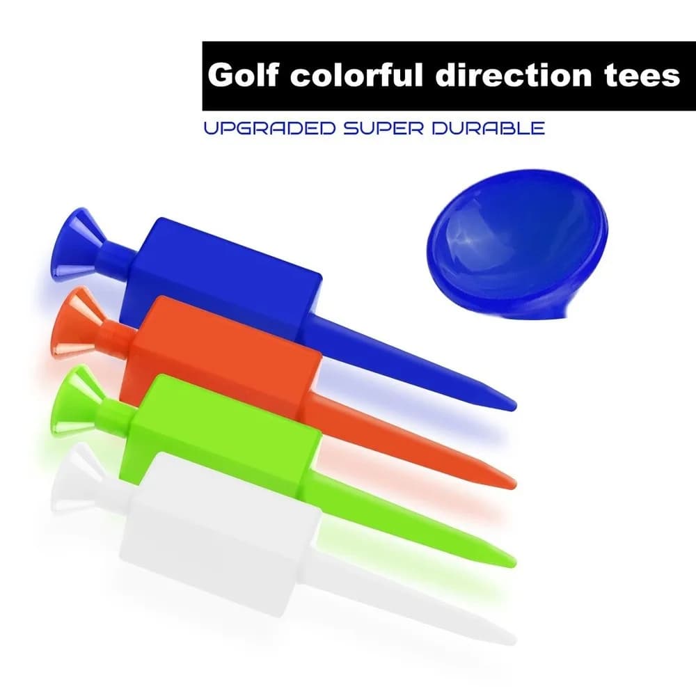 Set di 12 Tee da Golf Multicolore per Migliorare la Distanza e la Precisione dello Swing, Riciclabili