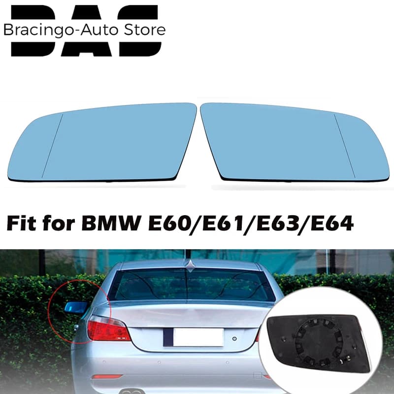 Misura Per BMW Serie 5 E60 E61 2003-2010/E63 E64 2004-2011 Lato Riscaldato Elettrico Grande Angolo Ala Specchio di Vetro Anti-appannamento Sbrinamento