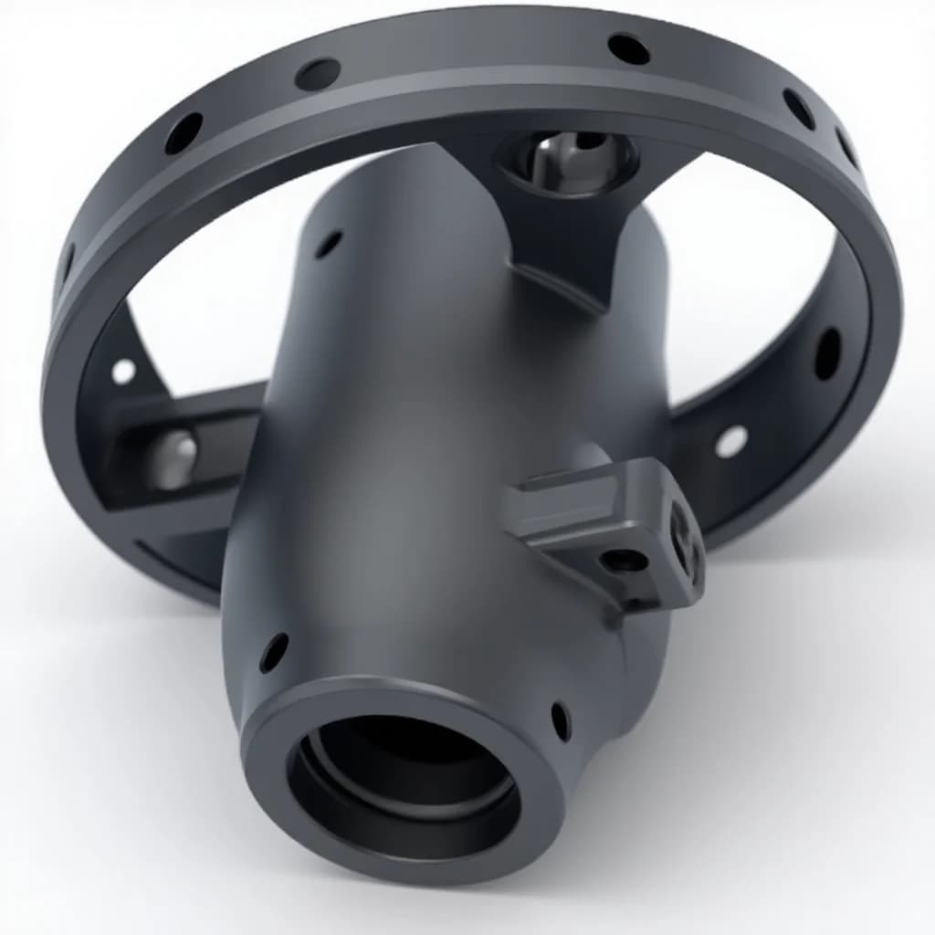Custom CNC Machining Stainless Steel Aluminum Alloy Drone Mounting Bracket Broaching Process Black Sandblasted Anodized