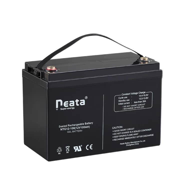 Pannello solare Accumulo di energia MF VRLA Gel ricaricabile 12v 100ah Batteria al piombo regolata con valvola
