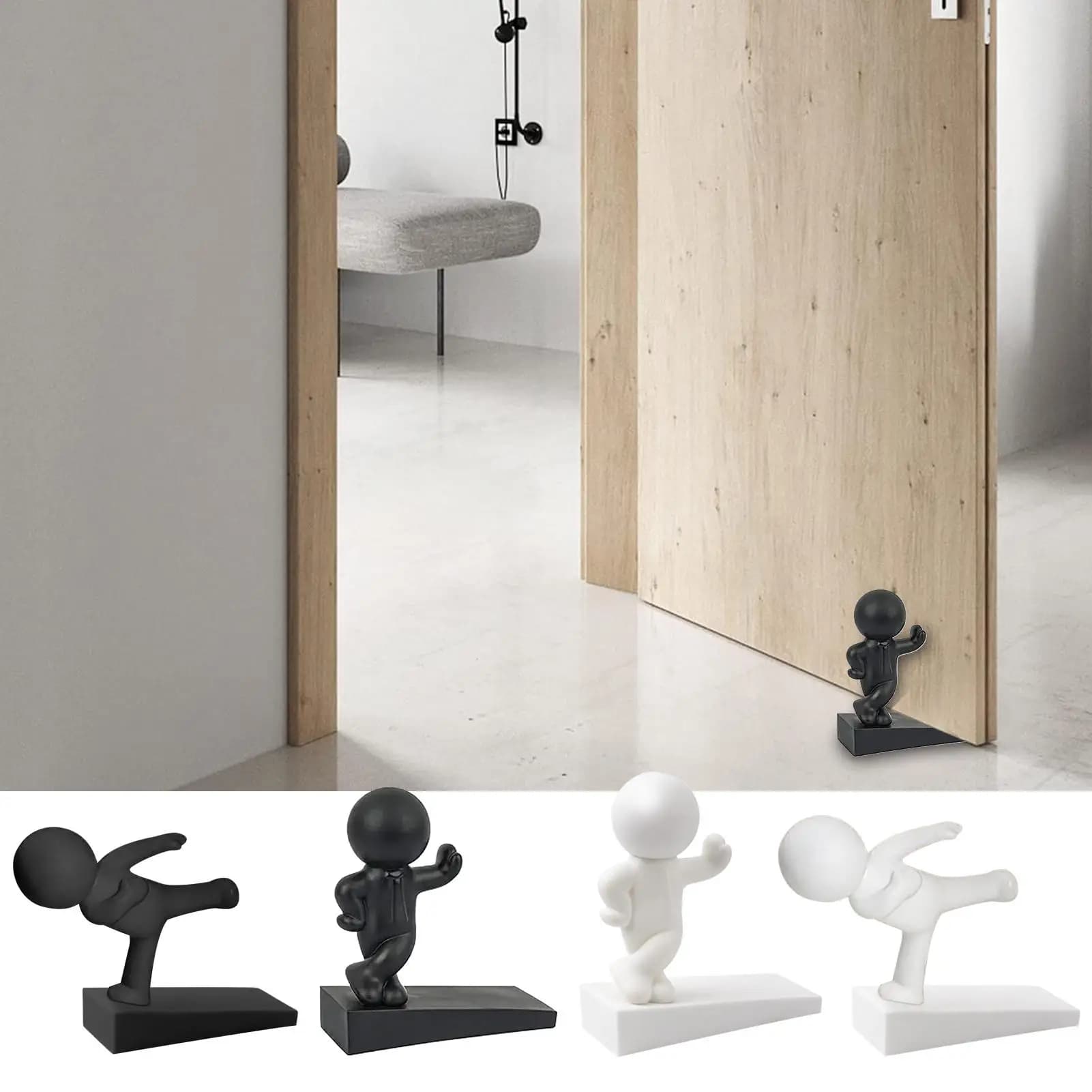 Fermaporta per il fondo della porta Simpatiche figure di gomma Decorazione del pavimento Fermaporta Dispositivo di sicurezza per paraurti inferiore per appartamento