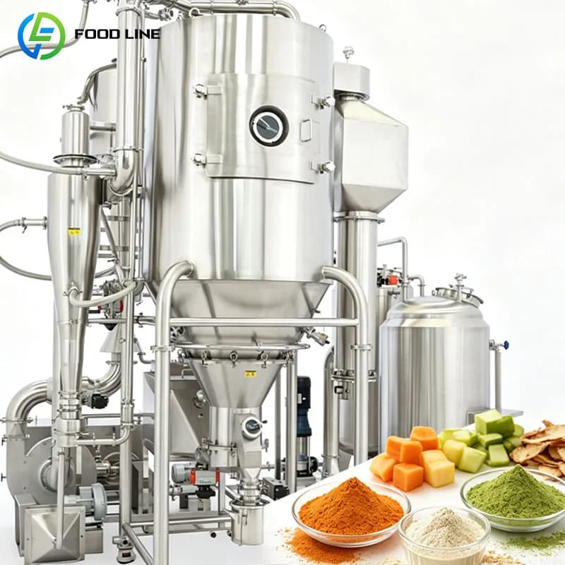 Industrial Powder Spray Dryer Food Manufacturing Equipment for Whey Protein Soybean Extract Customized