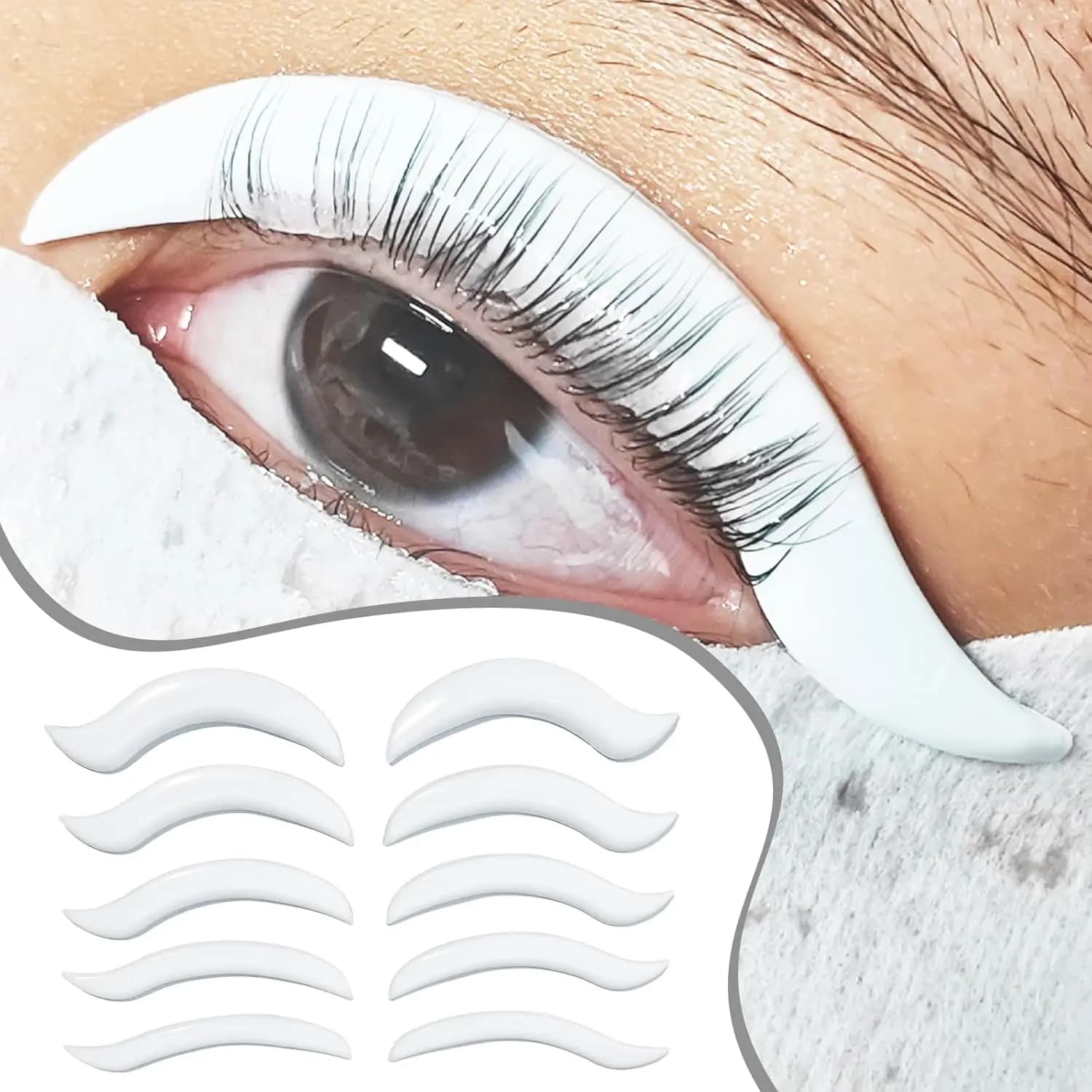 Permaina Super Sticky Self-Adhesive Lash Lift Pad Soft Eyelash Perm Shield Rod 3D Lift Eyelash Bigodino Accessories Makeup Tool