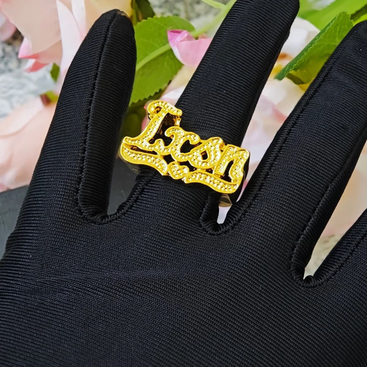 Nome personalizzato Gioielli Anello in lega Oro Argento Anello in oro rosa Fascino Gioielli da donna Regalo di famiglia Regalo di Natale Confezione regalo gratuita