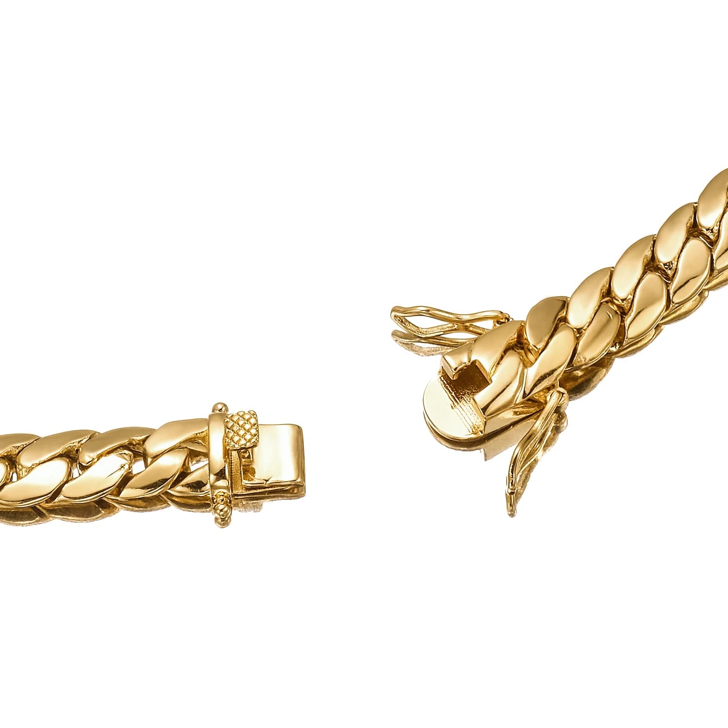 Shiny Bling Gold Cuban Link Whip Tank Chain Necklace Hip Hop Rapper Style Fashion Jewelry For Men Street Party Wear