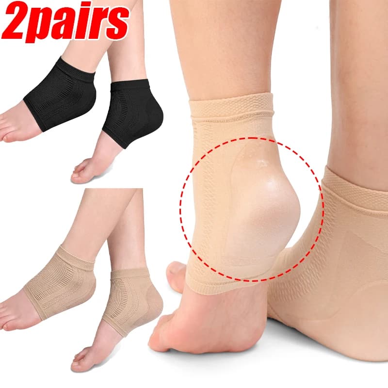 Protezione per tallone in silicone Gel a rete Calzini mezze corti Cura dei piedi Cuscinetti per cuscini di riparazione Strumenti per la copertura del piede idratante antiusura