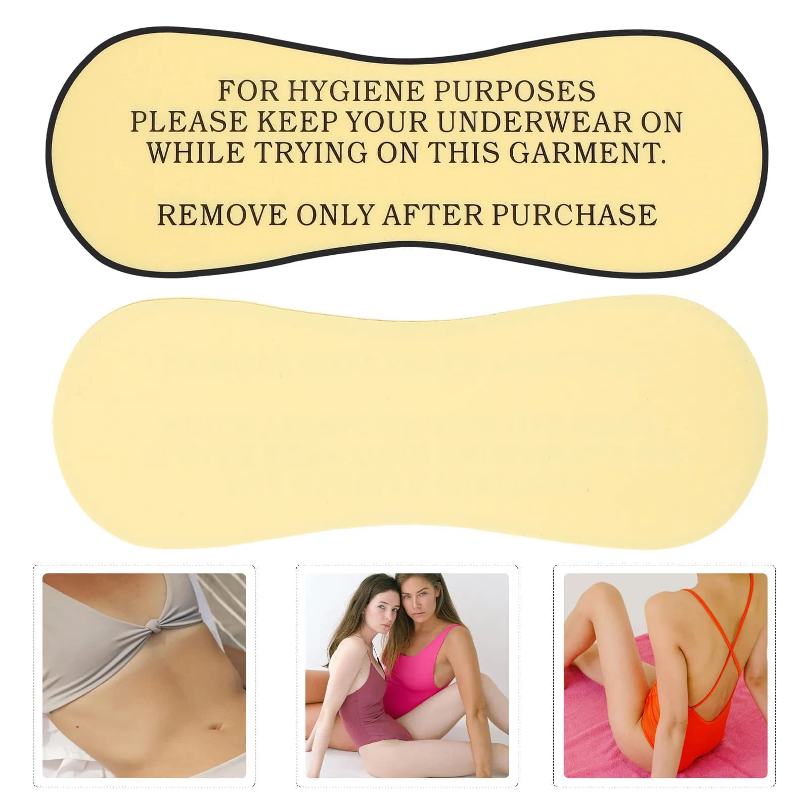 100 Pezzi Adesivi Protettivi per Costumi da Bagno, Adesivi per Intimo e Costumi, Barriera Privacy per Prova, Leggeri e Compatti