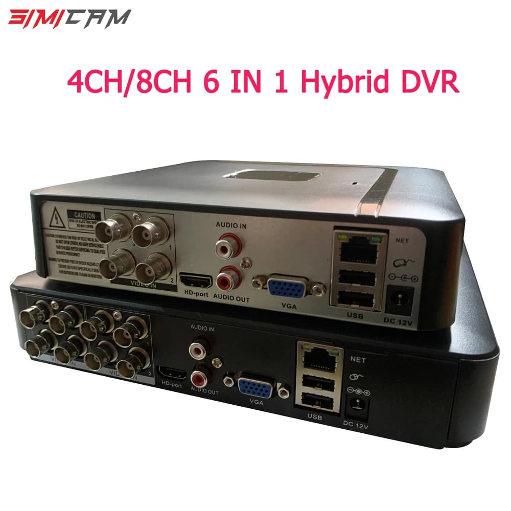 Videoregistratore 8CH 4CH Mini DVR XVR AHD analogico 6 in1 ibrido 5MP 1080P per kit CCTV NVR Onvif sistema di monitoraggio della sicurezza della telecamera IP