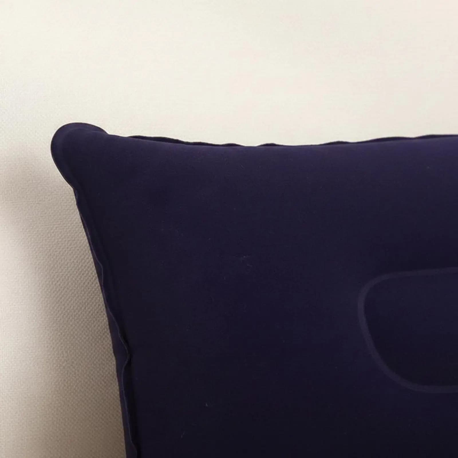 Flocked Air Pillow Lightweight Inflatable Travel Pillow Multifunctional Portable Rest Cushion for Journeyers, Campers, Camping,