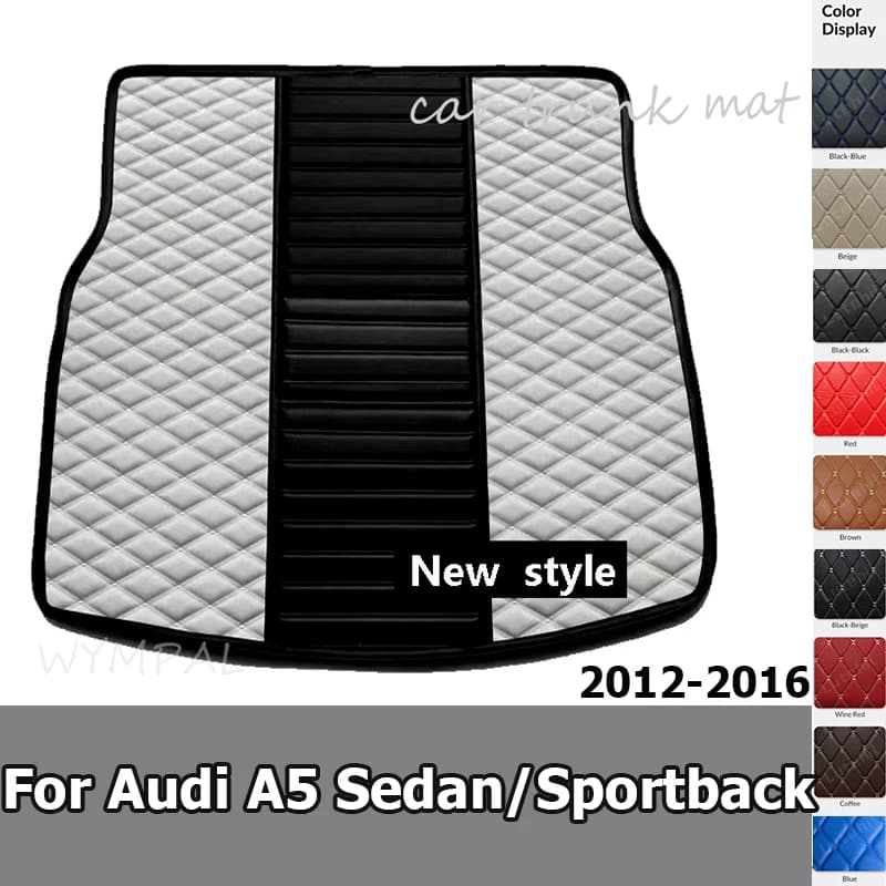 Car trunk for Audi A5 Berlina/Sportback 4 doors 2012 2013 2014 2015 2016 Cargo Liner Carpet Interior accessories Coverage