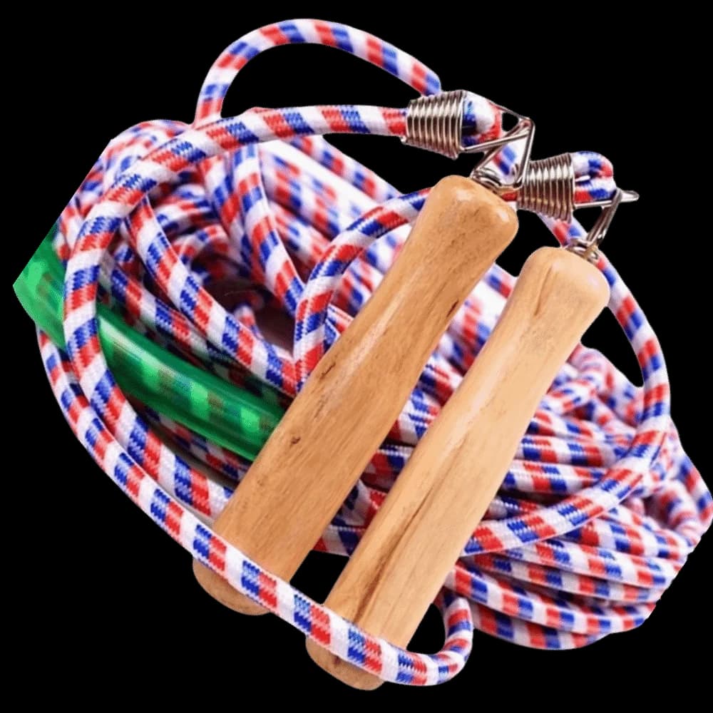 10m Length Long Jump Rope Wooden Handle Multiplayer Design Team Jump Rope Long Size 32.8ft Length Long Skipping Rope Party Game
