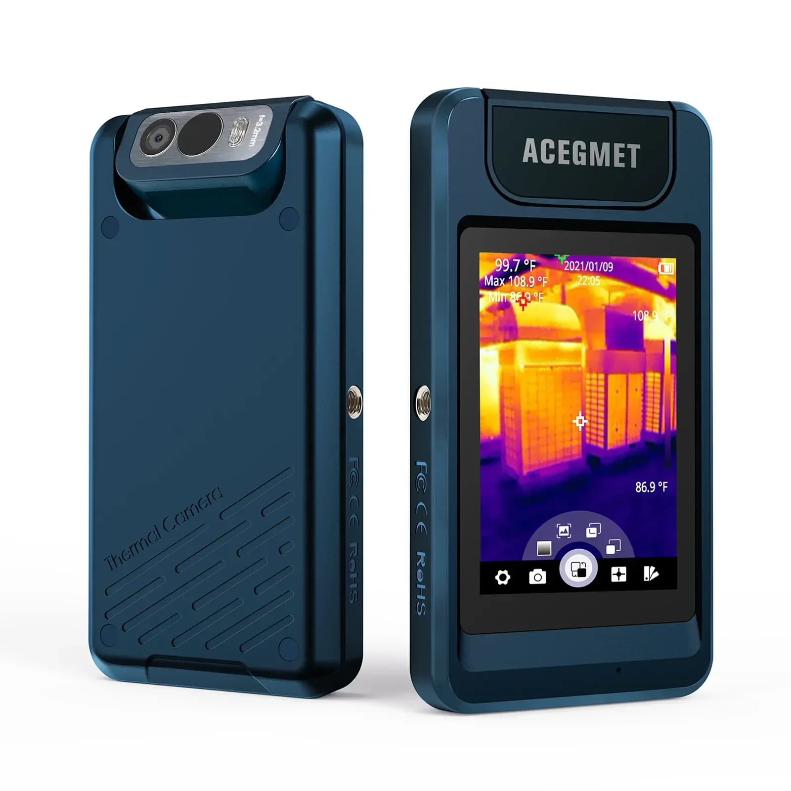 MILESEEY P200 Thermal Camera Smartphone Thermometer High-Resolution Thermal Imager for Inspection