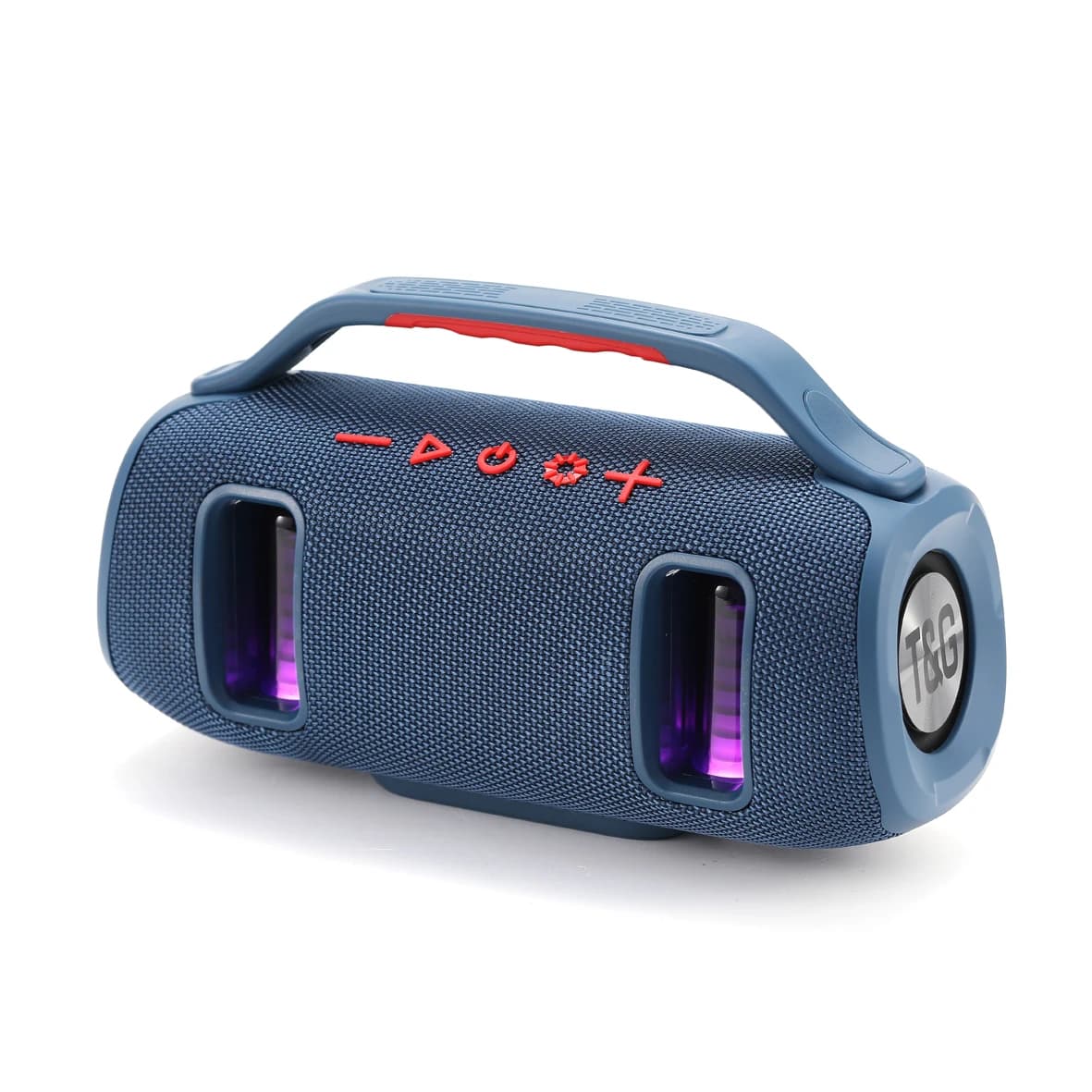 TG-694 Wireless Bluetooth High Quality Stereo Bass Waterproof BT Speaker LED RGB Light Portable Fabric Active Speaker FM Radio