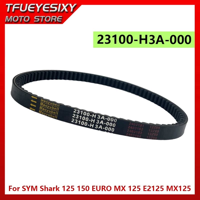 23100-H3A-000 Drive Belt Transmission Belt for SYM Shark 125 150 EURO MX 125 E2125 MX125