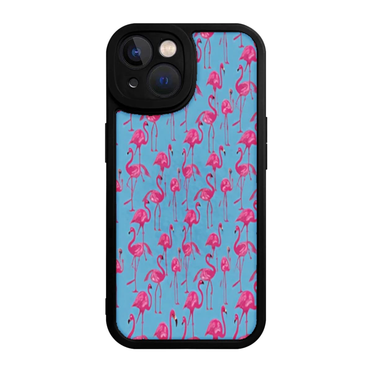 Flamingo Pattern Phone Case Blue Pink Flamingos Print For Iphone X Iphone 11 Iphone 12 Iphone 13 Iphone 14 Iphone 15 Iphone 16 Pro Max Fashion Summer Outdoor Use