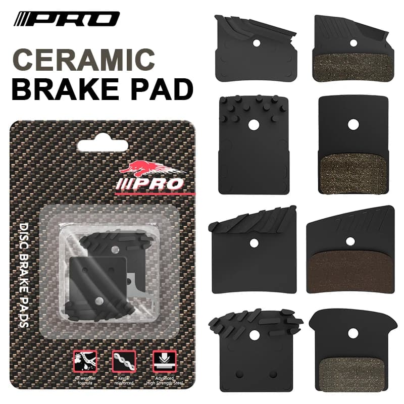 IIIPRO Pastiglie freno per bici Pastiglie per disco per bicicletta da strada MTB in ceramica Resistente all'usura Dissipazione del calore Parti del freno a disco idraulico per ciclismo