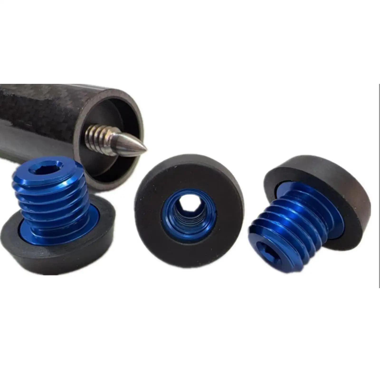 Copertura Inferiore per Stecca da Biliardo Resistente alle Cadute, Accessori in Metallo e Gomma per Riparazione Stecche da Pool