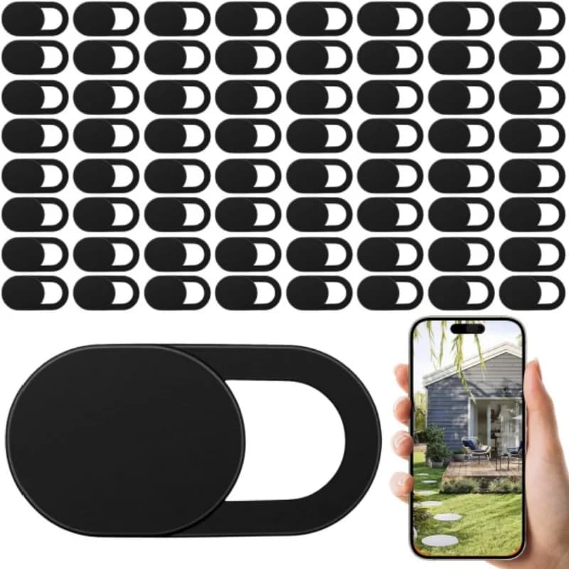 Magnetic Webcam Cops Plastic Sliding for iPad, Tablet, Laptop, PC, Camera, Cellular Phone Goals, Privacy Adhesive
