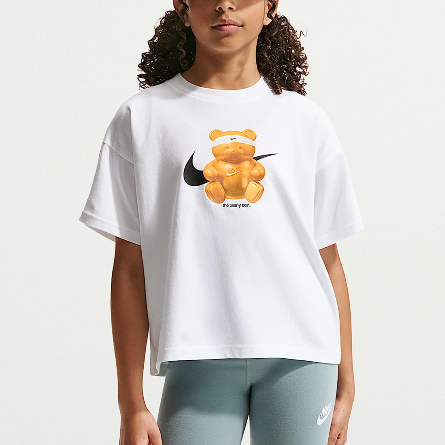 Nike genuine Sportswear big children's comfortable casual round neck short sleeved T-shirt IO8121-100
