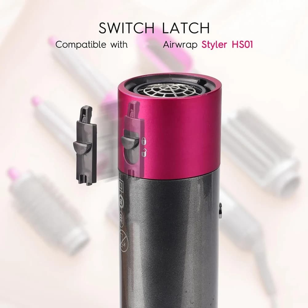 【NECESSITY】Ricambi per Ferro Arricciacapelli - Interruttore a Scatto per Dyson Airwrap HS01 Styler, Componente di Riparazione con Chiusura a Baionetta