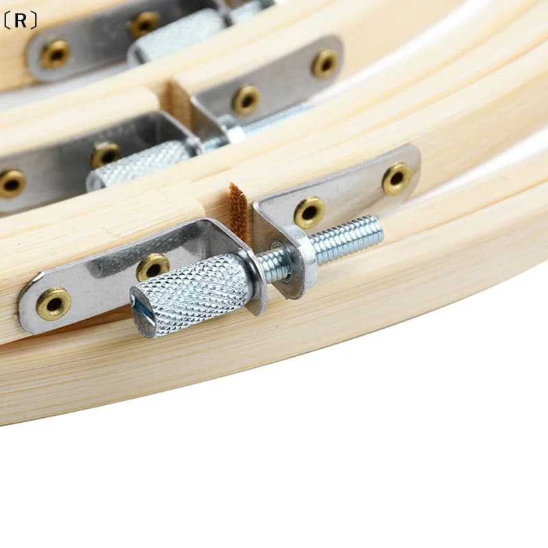〔R〕1 Pcs Embroidered Stretch Embroidery Hoops Tool Embroidery Cross-Stitch Wooden Frame Hoop Circle Embroidery Shed DIY Tool Kit