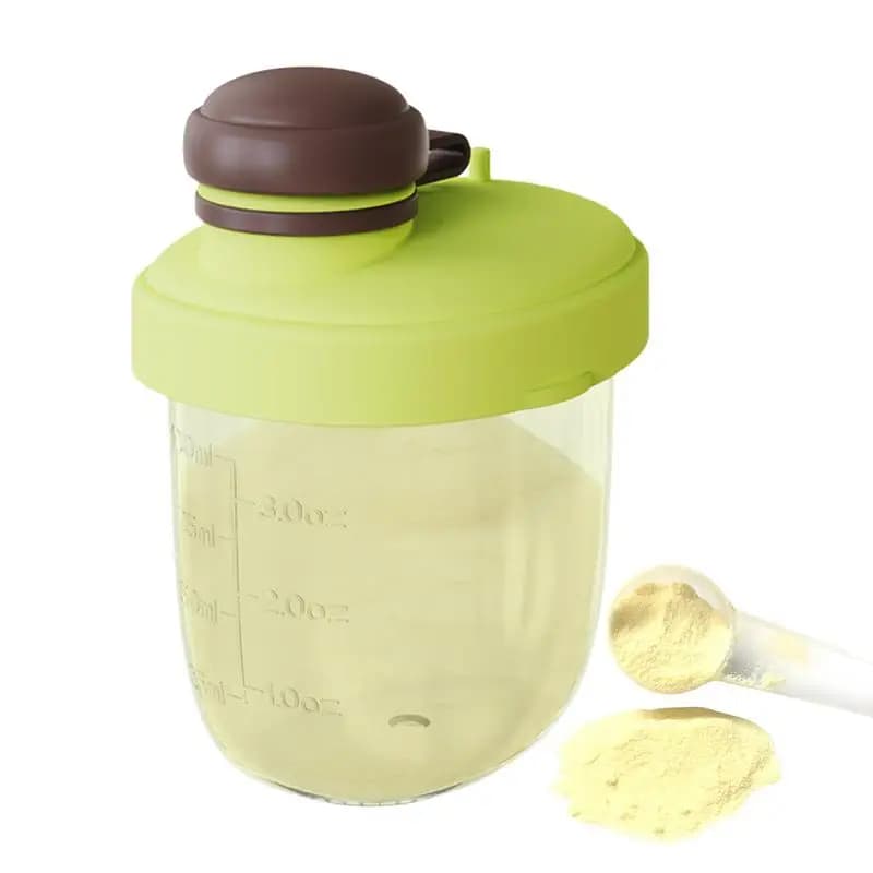 Formula Dispenser On The Go Powder Protein Container Precise portioning Dispenser for travel powder Wide-mouthed tin