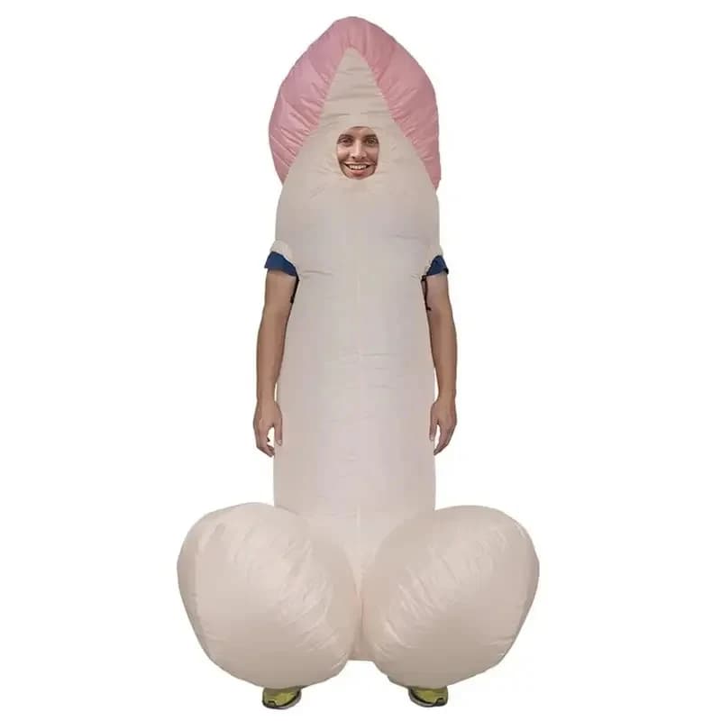 2026 Adult Sexy Inflatable Penis Cosplay Costume For Man Wedding Club Bachelor Party Halloween Carnival Clothing Dress Up 04IKJ