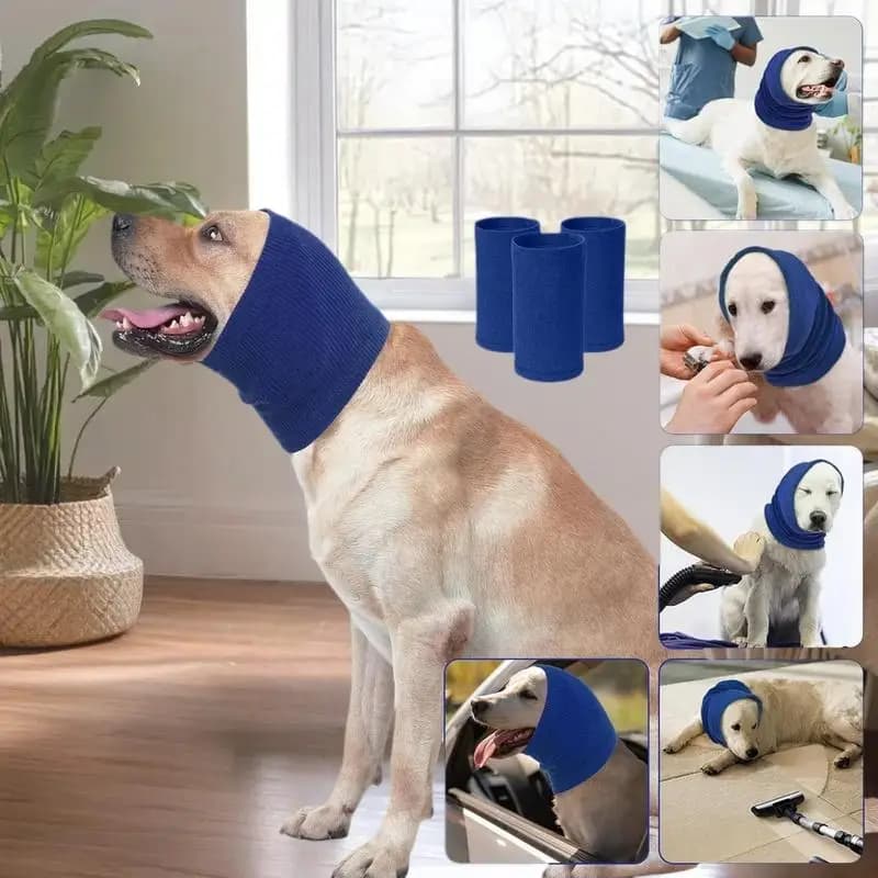 Fascia Copriorecchie per Cani, Calda e Insonorizzante, per Toelettatura, Bagno e Asciugatura Silenziosa, Anti-Ansia, Accessori per Cani